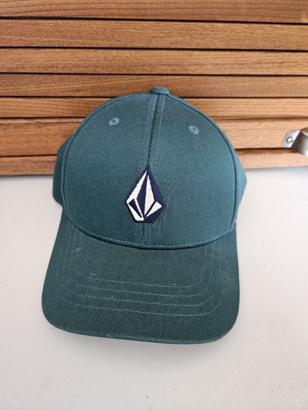 Boys Teal Volcom Flex Fit Ball Cap